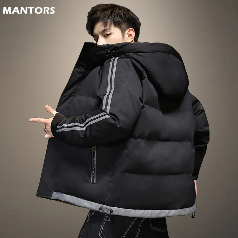 best winter jackets 2022 Hooded Jacket Men Coat Hoodied Parka Jacket Men Warm Winter Coat Zipper Streetwear Casual Clothes Male Hip Hop Fashion Top best parkas for men