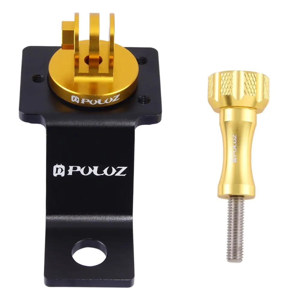 PULUZ Aluminum Alloy Motorcycle Fixed Holder Mount With Tripod Adapter And Screw For GoPro Sports Camera Accessories 4 colors |