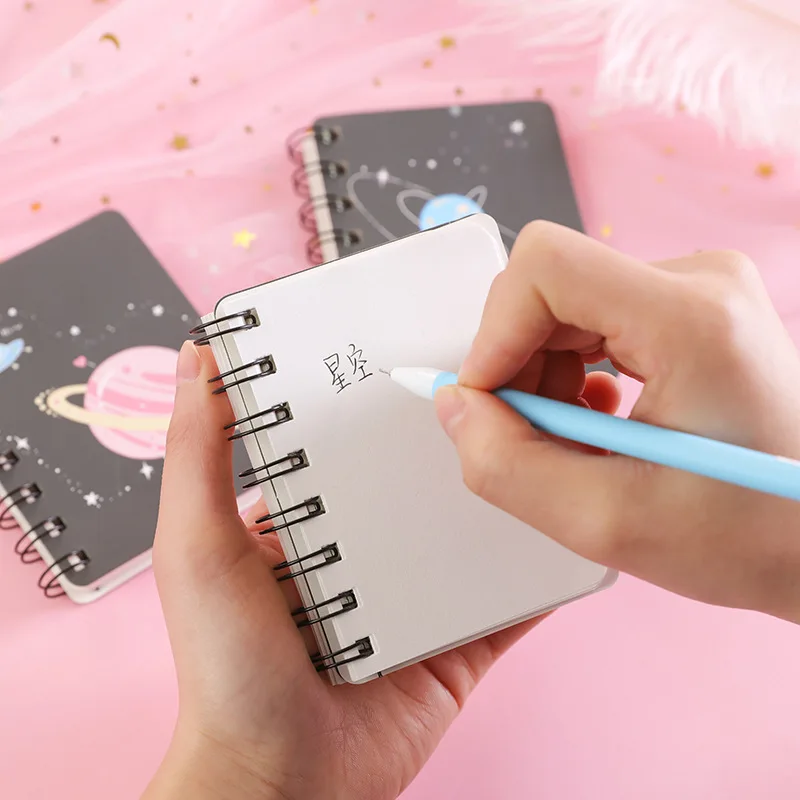 Kawaii Plannet Ring Binder Sketchbook Mini Spiral Notebook A7 Agenda 2020 Cute Diary Book Korean Stationery School Supplies Kawaii Plannet Ring Binder Sketchbook Mini Spiral Notebook A7 Agenda 2020 Cute Diary Book Korean Stationery School Supplies