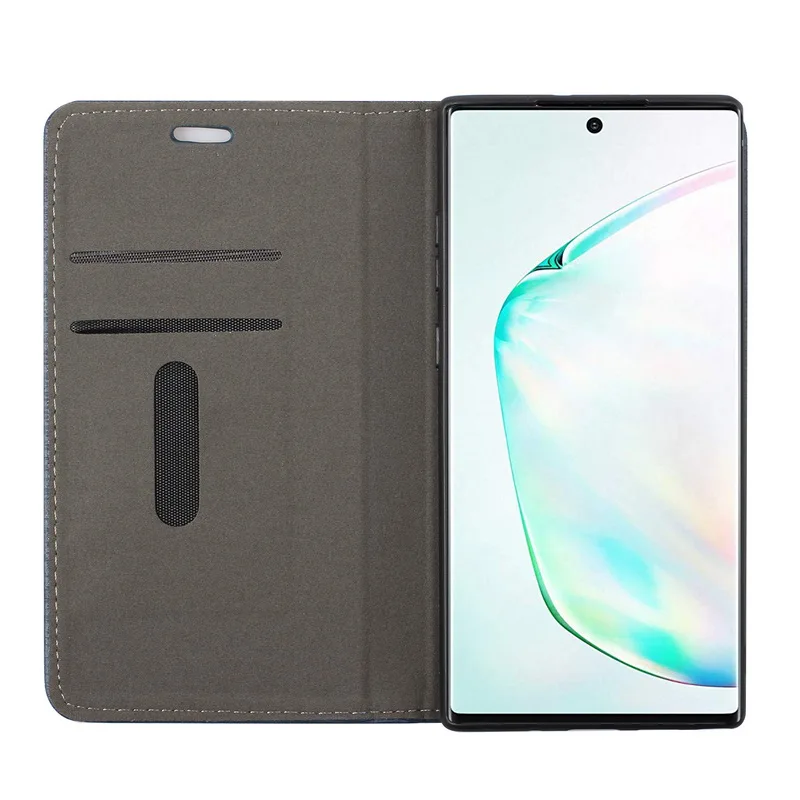 Кожаный чехол на магните для samsung Galaxy Note 10 9 8 S10 S9 S8 плюс S10e A8 A6 A7 A9 держатель для карт чехол-футляр в виде книжки с откидной крышкой
