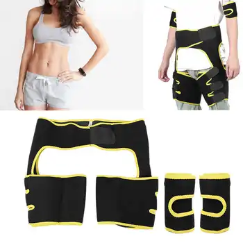 

Slimming Belt Fat Burning Abdomen Hips Leg Trainer Workout Belt with 2pcs Arm Sleeve for Women Weight Loss Body Shaper cellulite