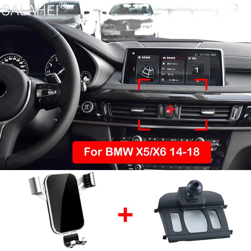GPS Car Mobile Phone Holder Stand For BMW X5 X6 2015 2016 2017 2018 Air Vent Mount CellPhone Cover Auto Accessories | - Цена: US $10.99