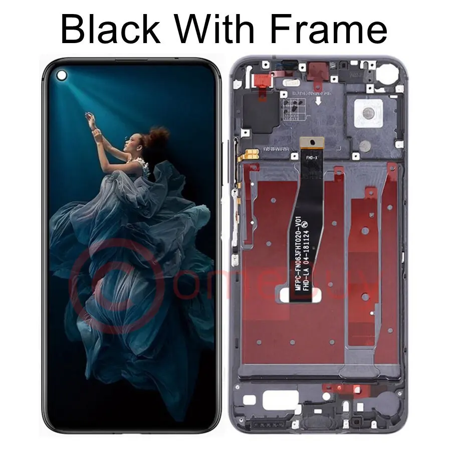 ЖК дисплей Comebuy для Huawei Honor 20 сенсорный экран с дигитайзером и рамкой замены