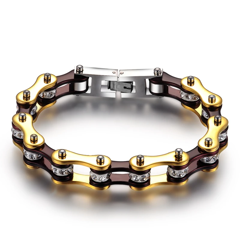 Cycolinks Black & Gold Crystal Bracelet