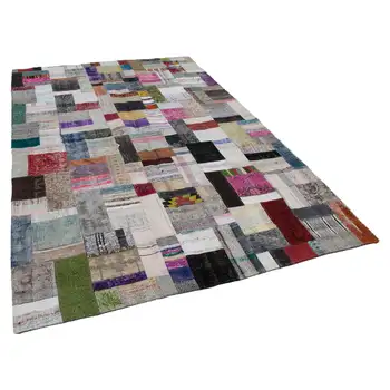 

200x305 Cm Multicolor Handmade Rugs Patchwork Rug-7x10 Ft