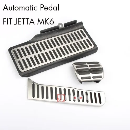 Авто педаль из нержавеющей стали для Skoda Octavia A5 для Volkswagen Golf 5 6 Jetta MK5/6 Passat B6 B7 Scirocco Tiguan - Название цвета: AT For Jetta MK6
