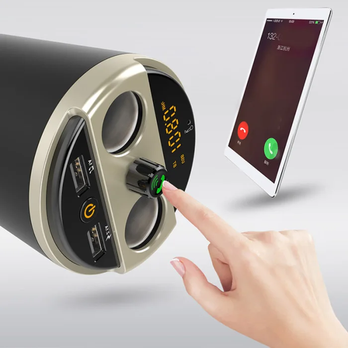 Многофункциональное автомобильное зарядное устройство для телефона, Bluetooth MP3-плеер, fm-передатчик, адаптер для прикуривателя, NK-Shopping