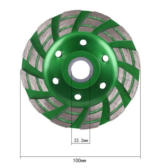 Новейший 1 шт. алмазный шлифовальный диск колеса бетонная чашка диск кладка камня инструмент 100 мм
