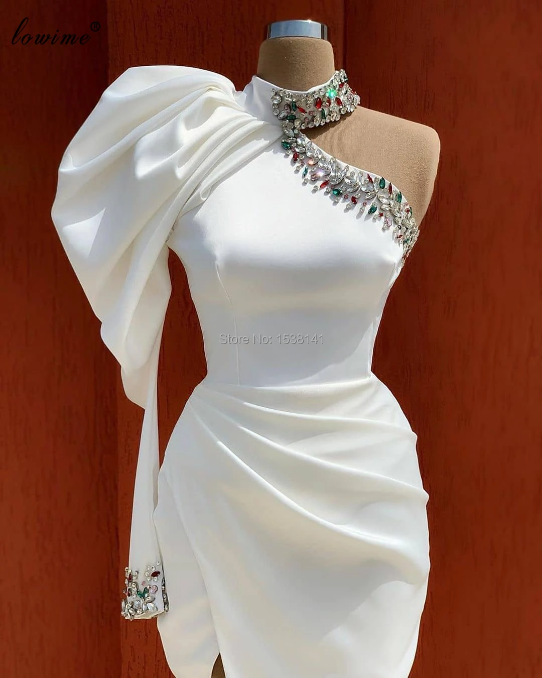 Muslim White Evening Dresses 2020 One ...