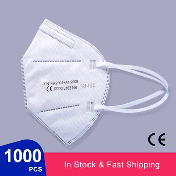 Günstige Mascarillas Ffp2reutilizable KN95 Gesicht Maske 5 Schicht 95% Filter Sicherheit Anti Staub Mehrweg Schutz CE Masken Schnelle Versand