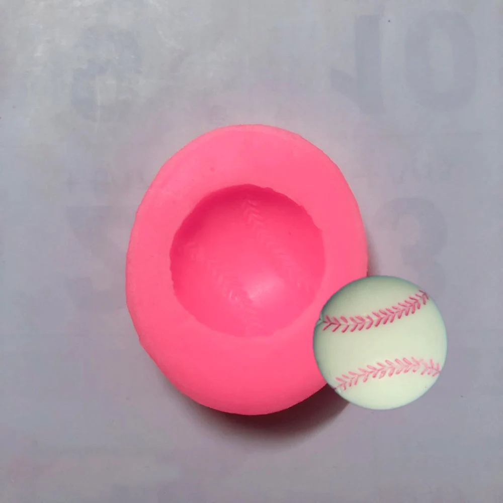 3D футбол баскетбол бейсбол силиконовые формы для торта вечерние инструменты