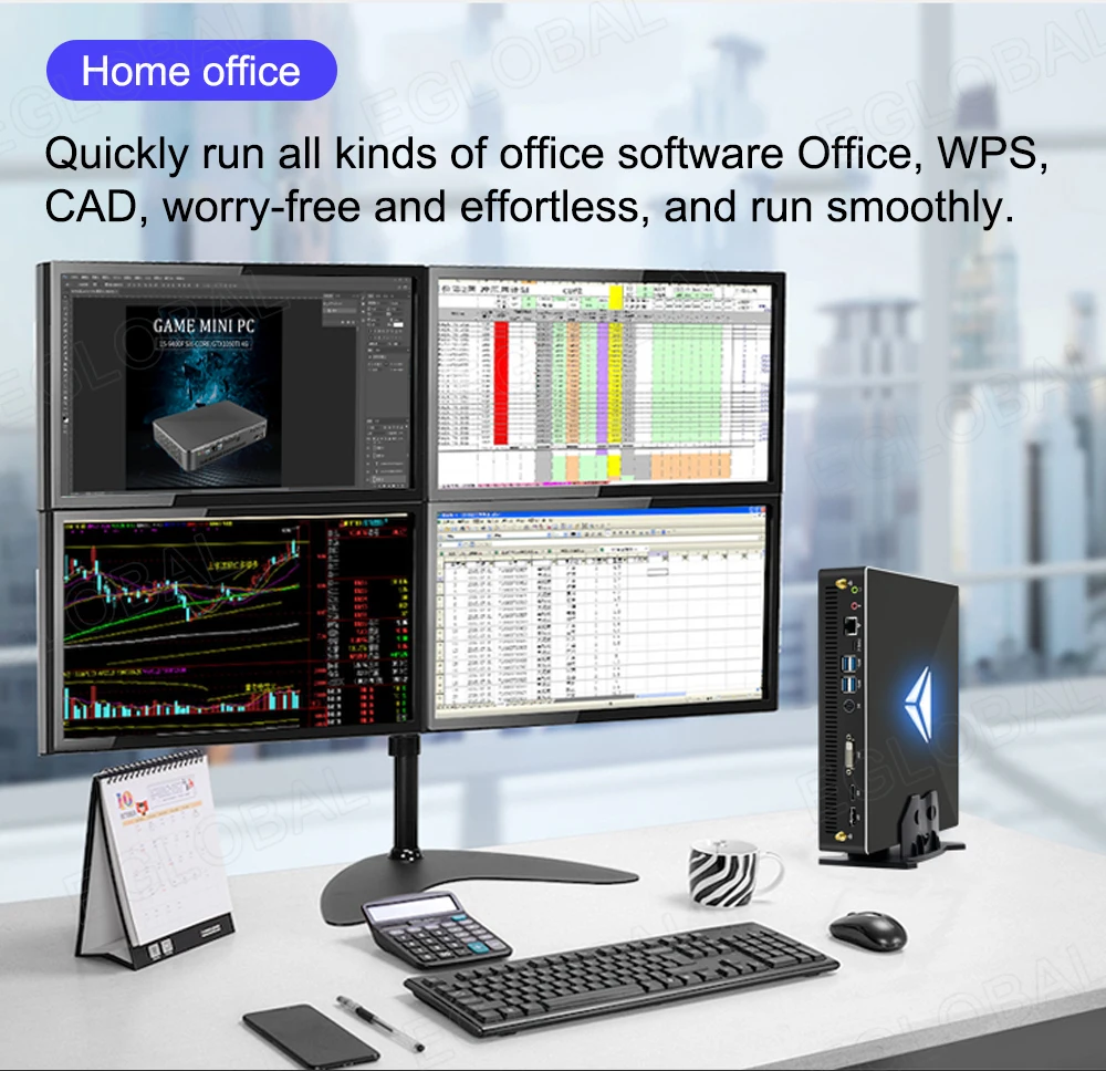 Eglobal Gamer Desktop PC - Intel Core i9-10900F, GTX1650, 64GB RAM, M.2 NVMe SSD, Windows 11, HTPC, AC WiFi Description Image.This Product Can Be Found With The Tag Names Barebone Mini PC, Computer Office, Eglobal desktop pc gamer