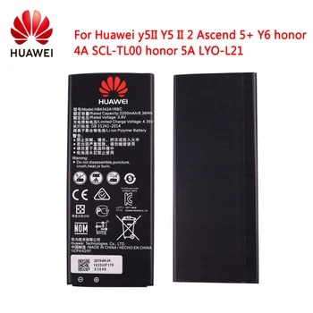 

100% Original Battery HB4342A1RBC for Huawei Y5II Y5 II 2 Ascend 5+ Y6 Honor 4A SCL-TL00 Honor 5A LYO-L21 2200mAh