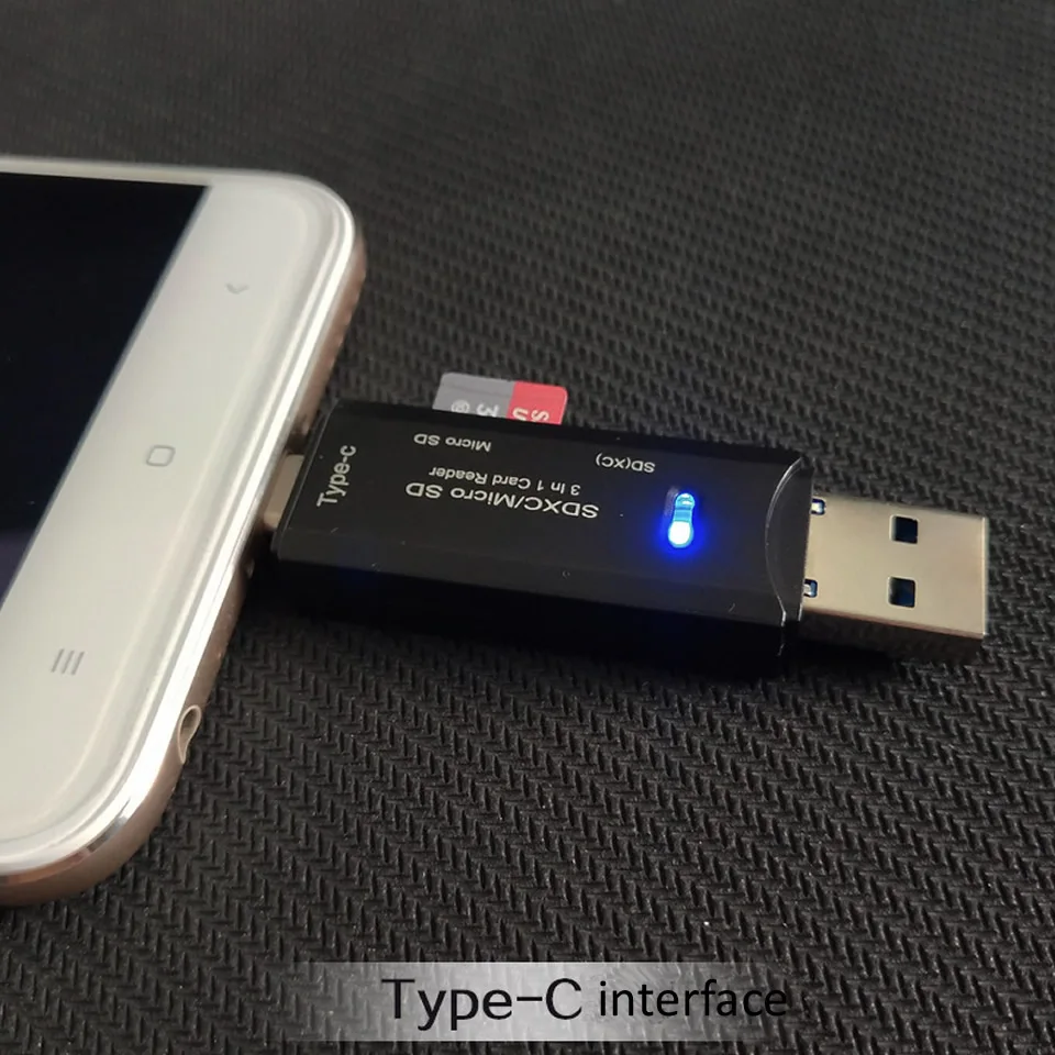 USB 3 0 концентратор SD кард ридер Micro usb type C Lector для TF OTG ридеры|USB-хабы| |