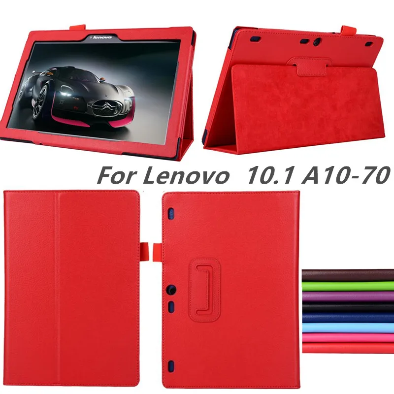 Чехол-книжка для lenovo Tab2 a10-70 A10-70F/L A10 30 x30F tab 2 A10-70L a10 планшета 10 1 дюйма | Компьютеры и