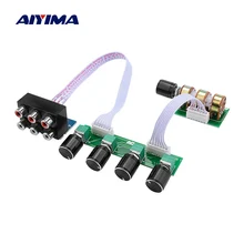 Aiyima 5.1 amplificador preamplificador tone board 6 canais independente passivo preamp tom ajuste de volume para 5.1 teatro em casa