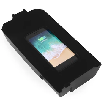

High Quality New ABS Wireless Charging Storage Box Anti-dirty Wireless Charger Vehicle Flocking