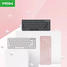 Xiaomi Miiiw Mini Bluetooth Dual Mode Toetsenbord 85 Toetsen 2.4Ghz Multi Systeem Draadloze Toetsenbord Voor Kantoor Computer Laptop Tablet