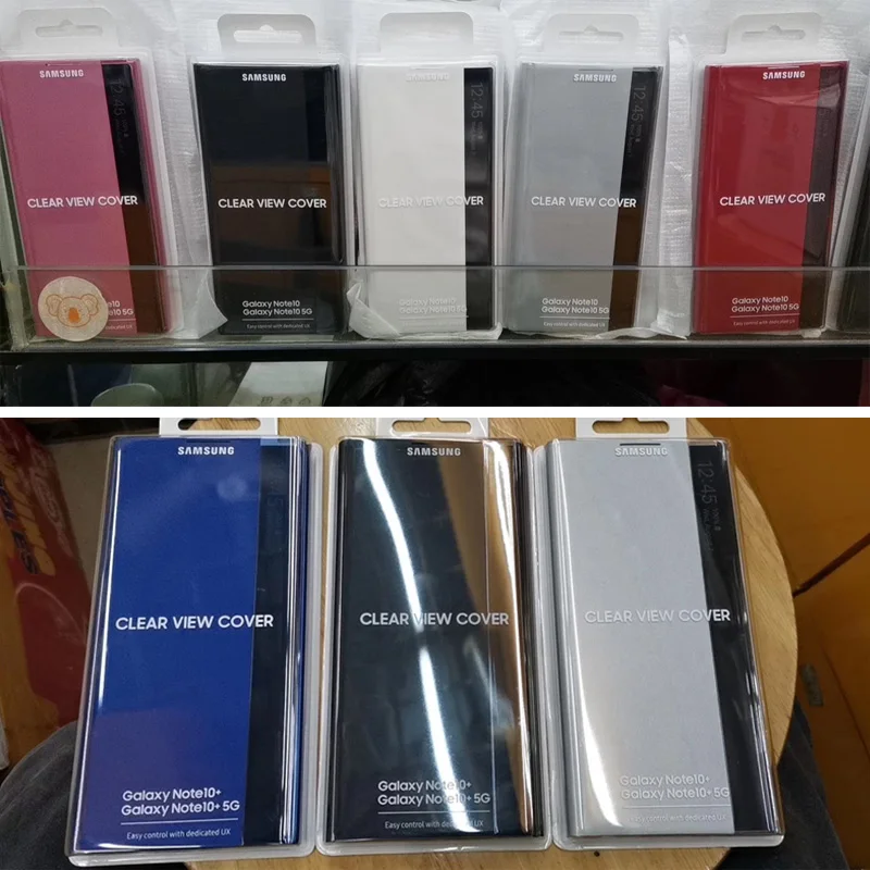  Original Samsung Mirror Clear View Smart Cover Phone Case For Samsung Galaxy Note 10 Note10 Note X  - 4000115412357