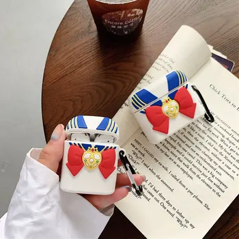 

Cute Cartoon Takuotoko Sailor Moon Sailor Suit Headphone Cases For Airpods 1 2 3 Pro Silicone Protection Earphone Cover