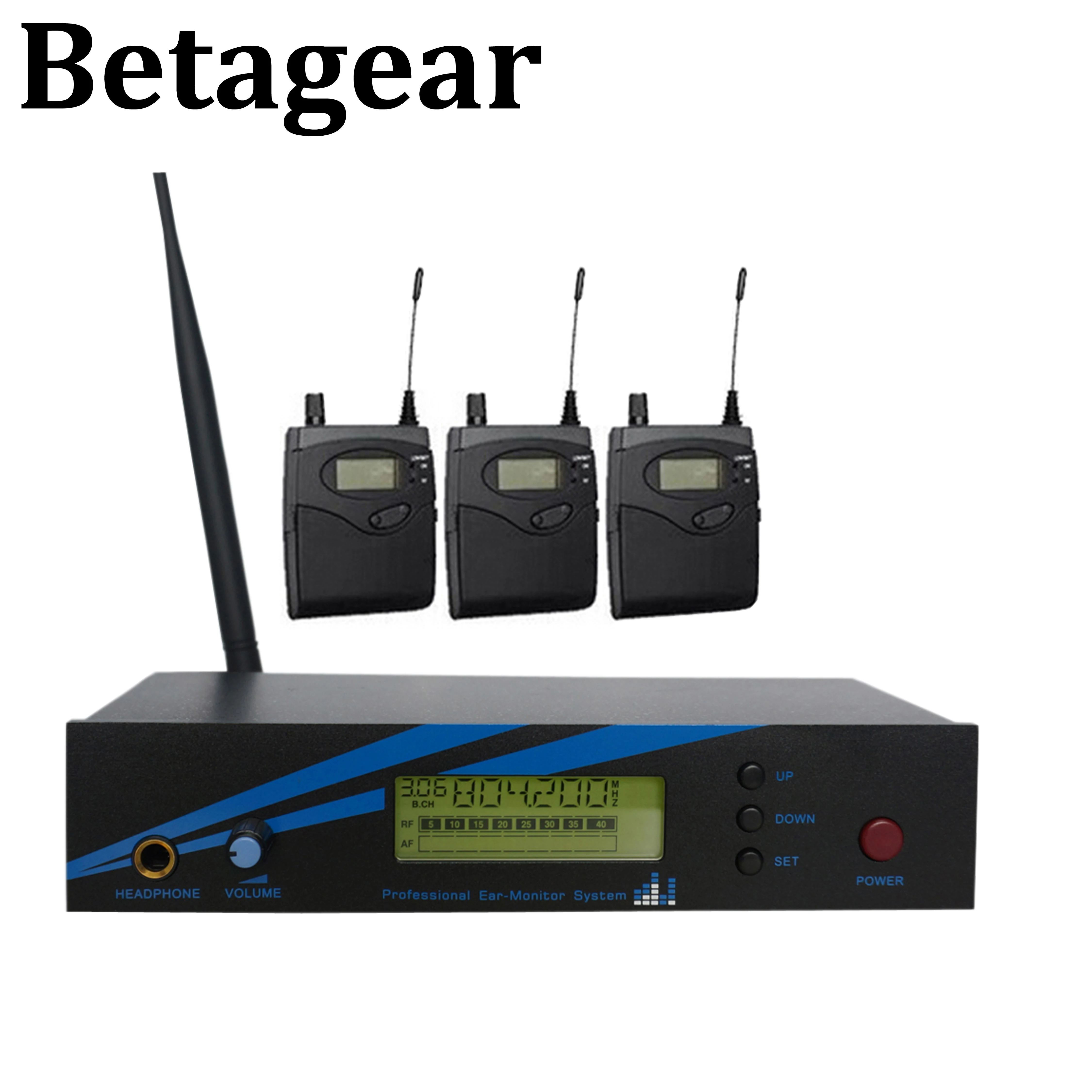 Betagear mono w uchu monitor bezprzewodowy system BK500 pojedynczy kanał 798-830MHz 3 odbiornik profesjonalne wykonanie audio stage Betagear mono w uchu monitor bezprzewodowy system BK500 pojedynczy kanał 798-830MHz 3 odbiornik profesjonalne wykonanie audio stage
