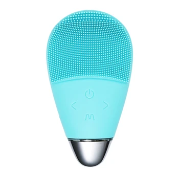 

Facial Cleansing Brush Silicone USB Rechargeable Deep Pore Cleaner Exfoliation Dead skin Removal Sonic Vibration Tools