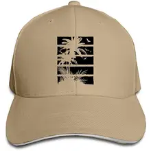 Мужская бейсболка с пальмовыми чаями для пляжа и океана, бейсболка