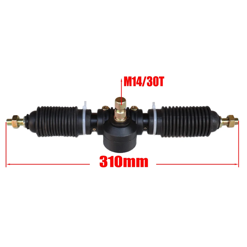 M10 1pcs 310mm Eccentric Power Steering Gear Shaft Rack Pinion Assembly For China Go Kart Buggy Golf Karting ATV UTV Bike Parts