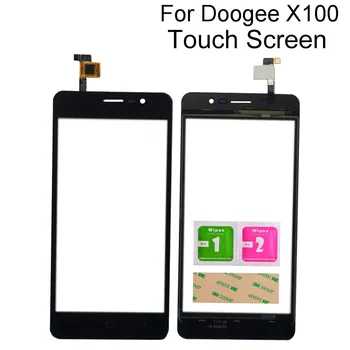 Перейти на Алиэкспресс и купить Сенсорный экран мобильный Для Doogee X100 сенсорный экран дигитайзер Панель переднее стекло сенсорный экран Объектив сенсор инструменты 3 м кле...