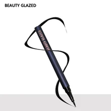 Красота глазурованная черная жидкая подводка для глаз карандаш Pro Водонепроницаемый стойкий макияж подводка для глаз