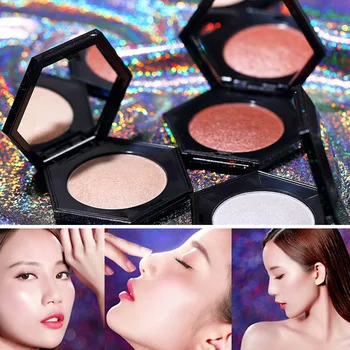 

Hot Makeup Highlighter Shining High-gloss Powder Brighten Cheek Stereo Highlighting Powder Women Girl Ladies Face Makeup t6