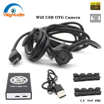 

1MP 2MP USB OTG Camera Wifi Magic Box in battery Android 15*15mm Mini Micro Camera Compatible with Android IOS app Driver Free