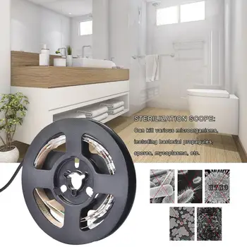 

LED Ultraviolet Lamp Flexible USB Powered Disinfection Light Strip For Cabinet Wardrobe Shoe Rack