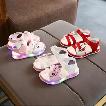 

Children's Led Sandals Baby Glowing Shoes Kids Lighted Sandals Luminous Shoes for Boys Girls Sandals with light