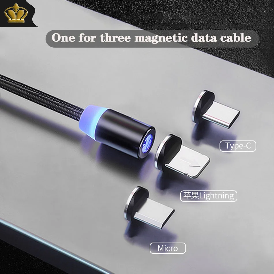 Магнитный Micro USB кабель для iPhone 6 Samsung Android Быстрая зарядка магнит зарядное