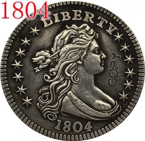 

USA 1804,1805,1806,1807 Draped Bust Quarters Copy Coin