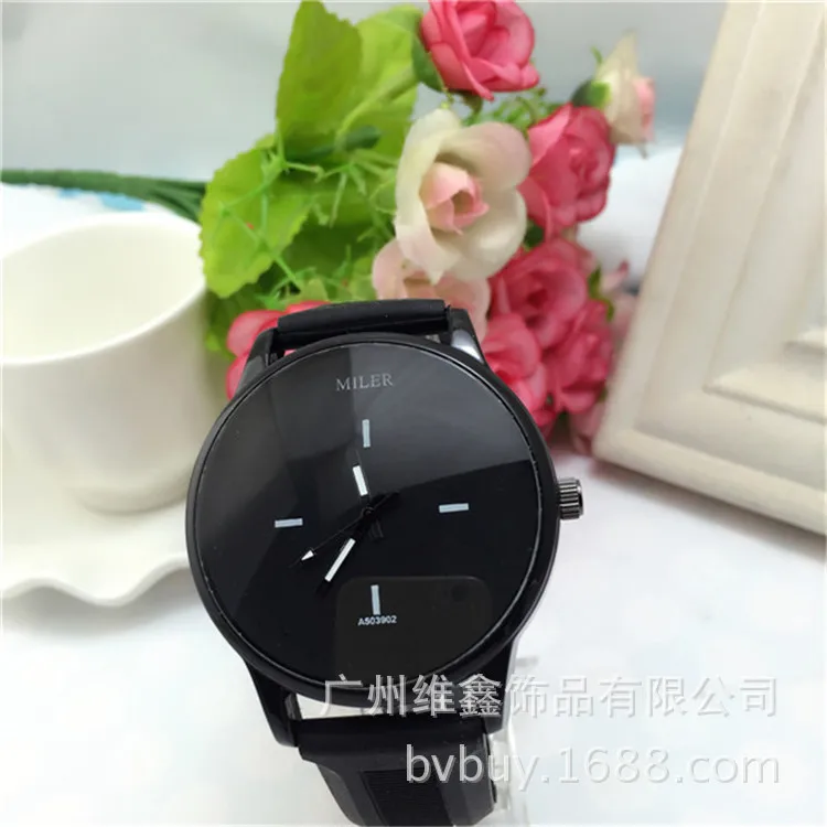 

Miler Unisex Korean-style Fashion Students Watch Large Plate Table Silica Gel MEN'S AND WOMEN'S COUPLE'S Watch