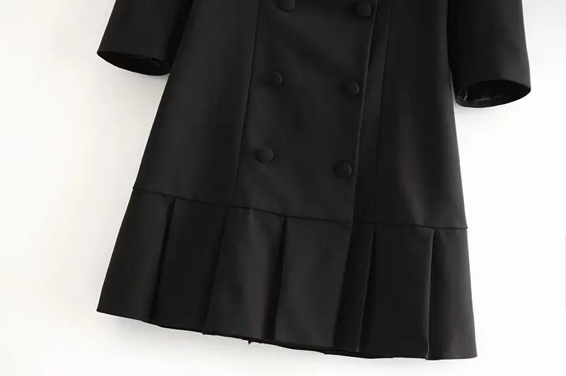 Офисный Блейзер куртка мини платье осенняя одежда для женщин Vestidos Женский