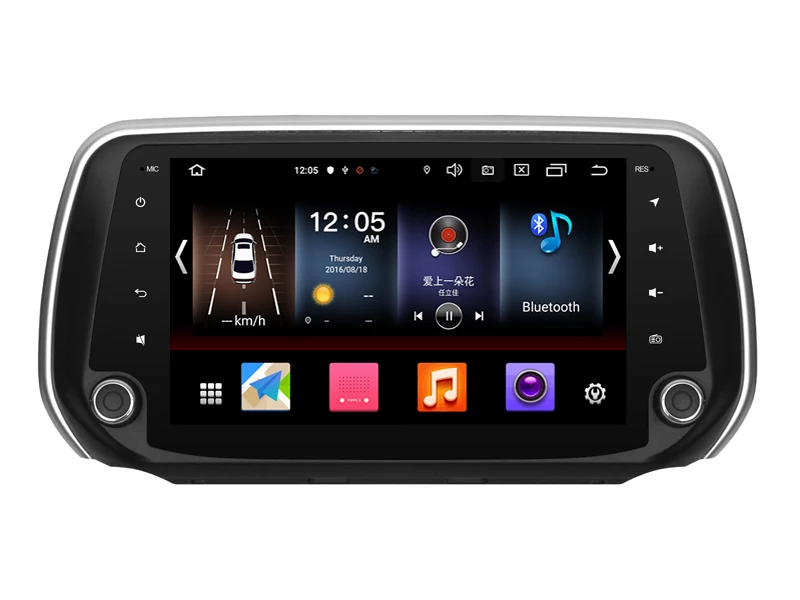OTOJETA Android 9,0 2.5D экран автомобиля радио плеер для hyundai Santa Fe AUX USB BT Мультимедиа Стерео gps Navi магнитофон