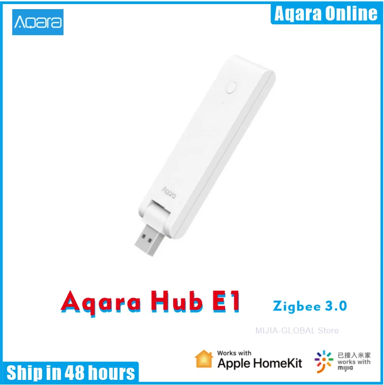 

Aqara E1 Hub Zigbee 3.0 USB Smart Gateway Aqara Hub Wireless Zigbee Connect Remote For Mijia Mi home For Apple Homekit Control