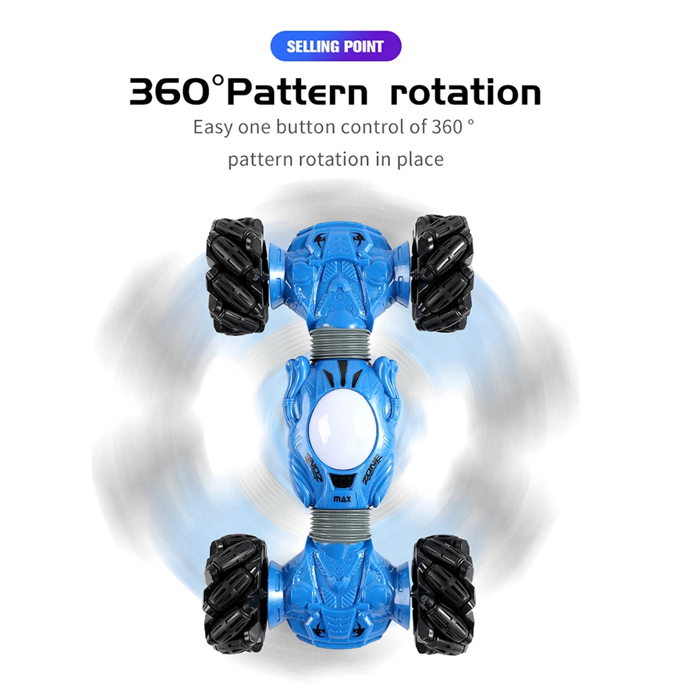 Double Side Drivin Off-Road Vehicle Toy Smart Gesture Induction Twisted RC Stunt Car Light Music Drift Dancing toy Gift For Kids