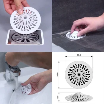 

Sink Strainer Shower Sewer Anti-Blocking Floor Drain Cover Hair Stopper Catcher Kitchen Accessories Bathroom Sink Drains