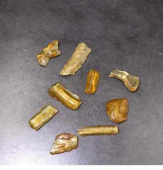 

Natural Koba Resin Insect-Free Koba Ya Hua Stone Specimen Rough Stone Teaching