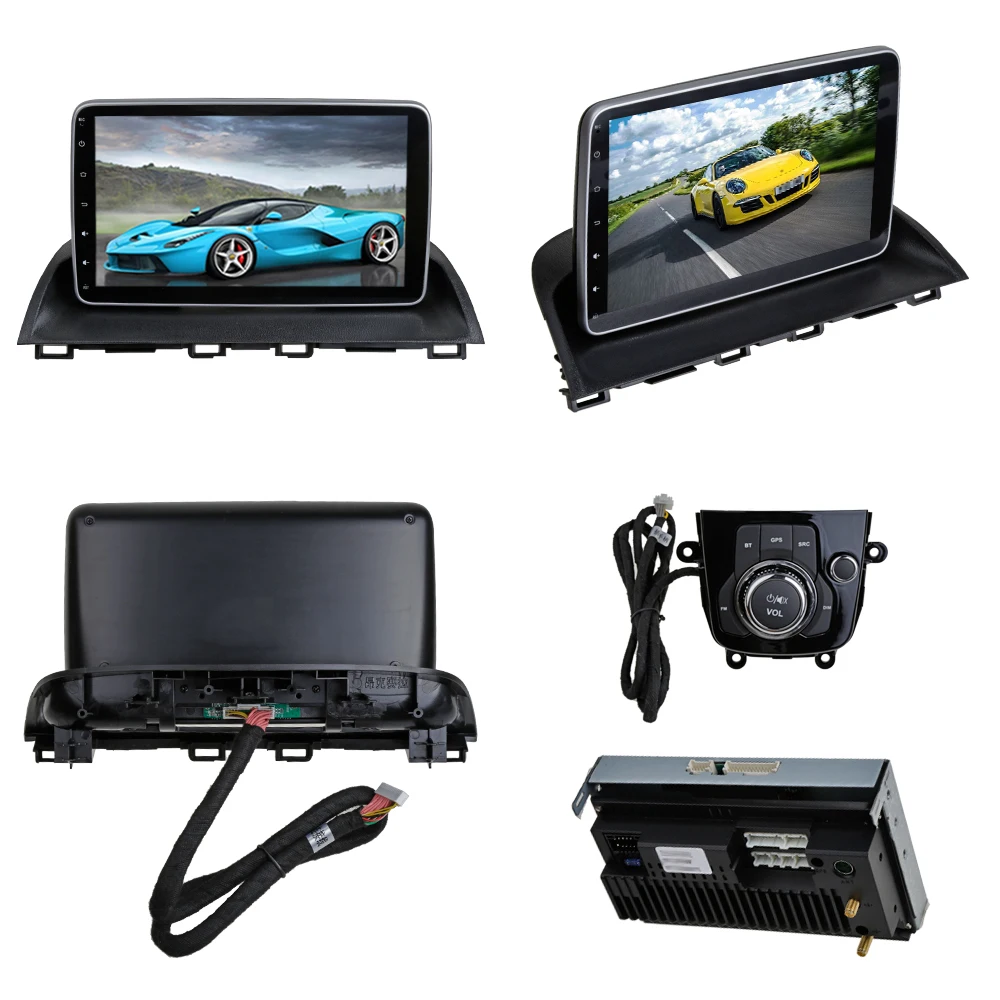  SINOSMART Support 4G SIM Card DSP 2G/4G RAM Android 8.1 Car GPS Navigation Player for Mazda 3 Axela