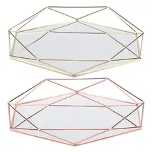 Полка Ванная комната Sexangle зеркало металлические косметические