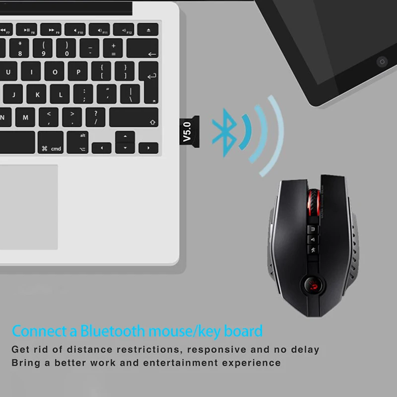 Bluetooth Adapter 5/3/2/1Pcs Bluetooth V5.0 USB Dongle Adapter For PC Desktop WIN 10 Computer PC Laptop Earphone Headphones HIFI Audio Adapter