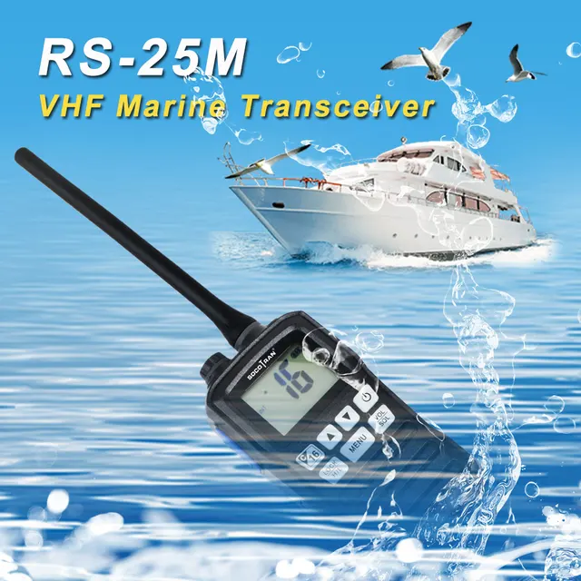 RS-25M ricetrasmettitore marino VHF IP-X7 impermeabile palmare walkie-talkie galleggiante barca barca parlare Radio bidirezionale 2