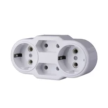 Всем советую Европейский Тип конверсионная вилка для детей от 1 до 4 способ ЕС Стандартный Мощность разъем адаптера 16A штепсели для путешествий AC 110~ 250V