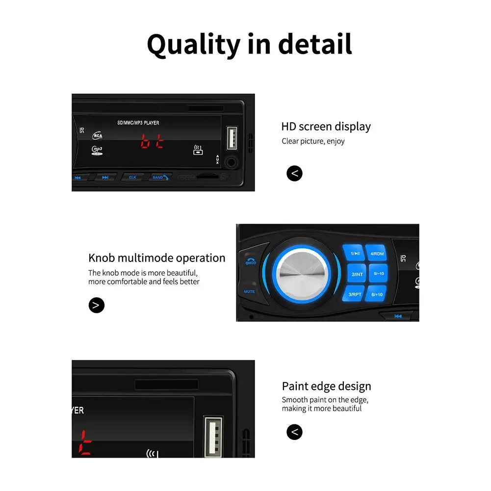1DIN 12 в Bluetooth стерео Авто радио автомобильное радио в-тире FM Aux вход приемник SD USB MP3 MMC WMA автомобильный аудио плеер