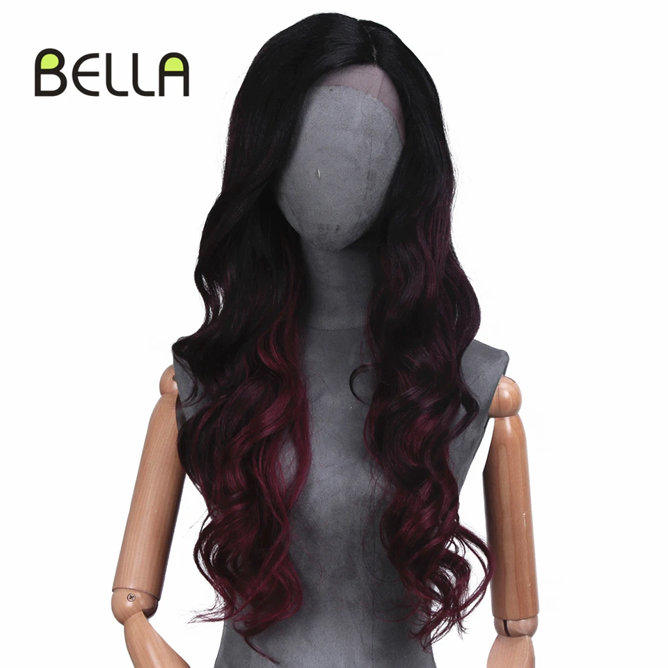 Wigs For Women Synthetic Lace Front Wig Blonde 613 Natural Red Lace Front Heat Resistant Body Wave Hair Dark Root Party Cosplay